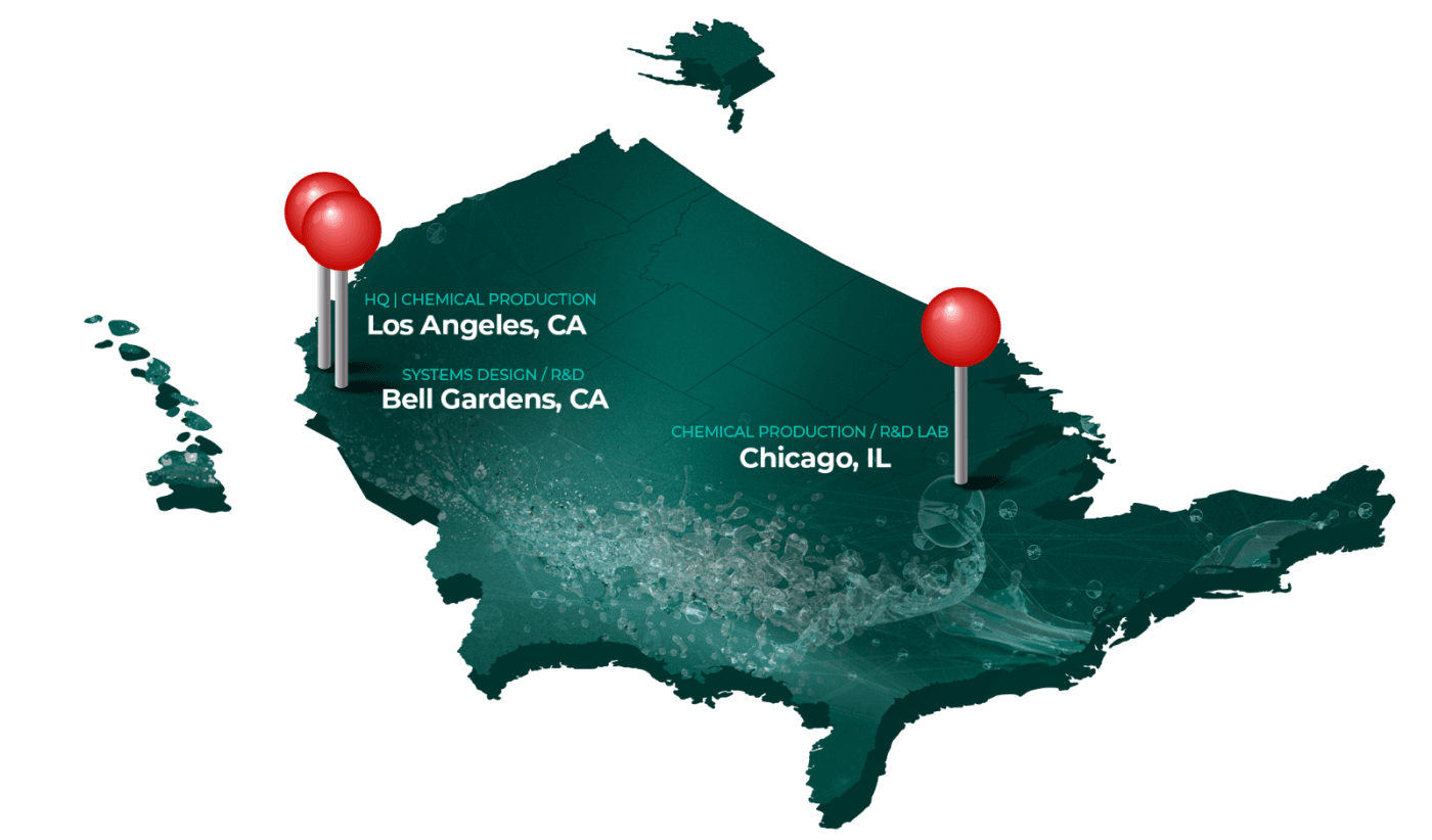 Map of Norchem locations