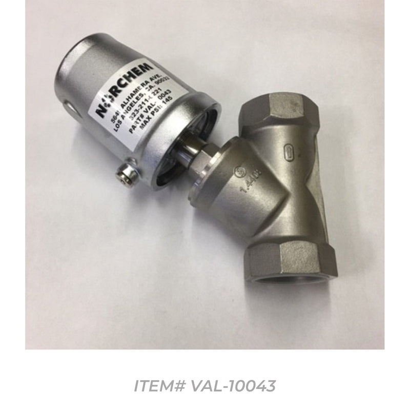 2" NPT ANGLE VALVE  SS N/C ACTUATED G MET 