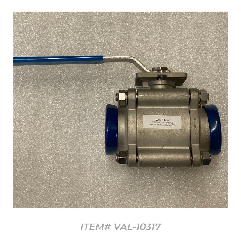 3" TC INLINE IND BALL VALVE 337FF3333MMCC23